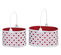 Valentine's Day - TIN NESTED HEART BASKETS - SET OF 2-0